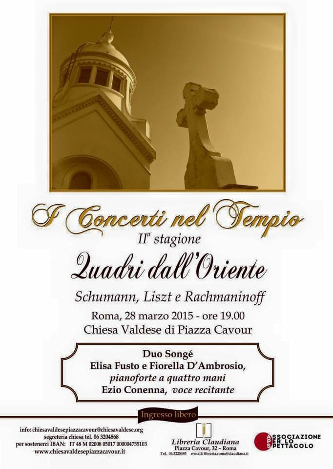 Poster — Quadri dall'Oriente — Schumann, Liszt e Rachmaninoff