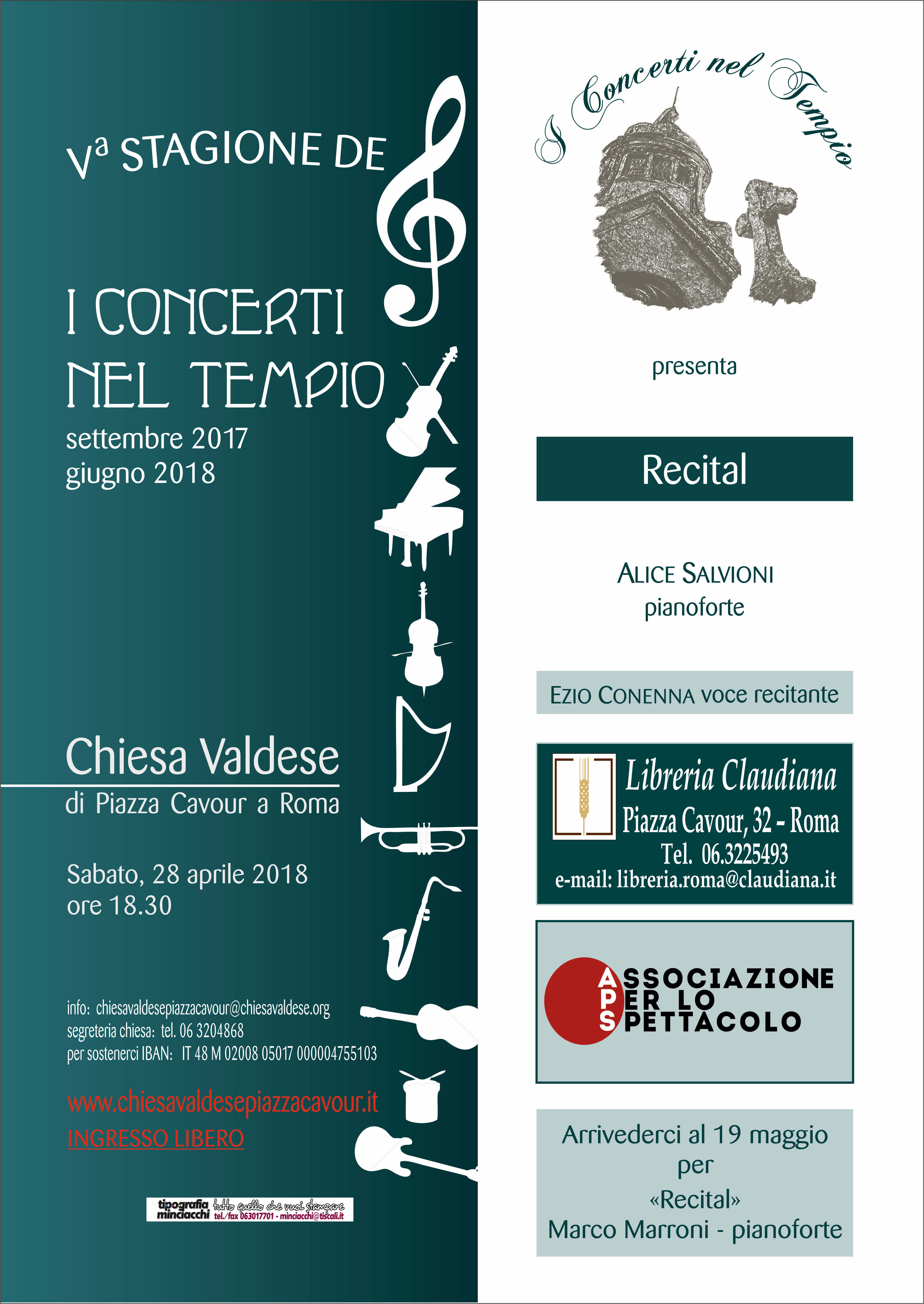 Locandina — Recital — Alice Salvioni