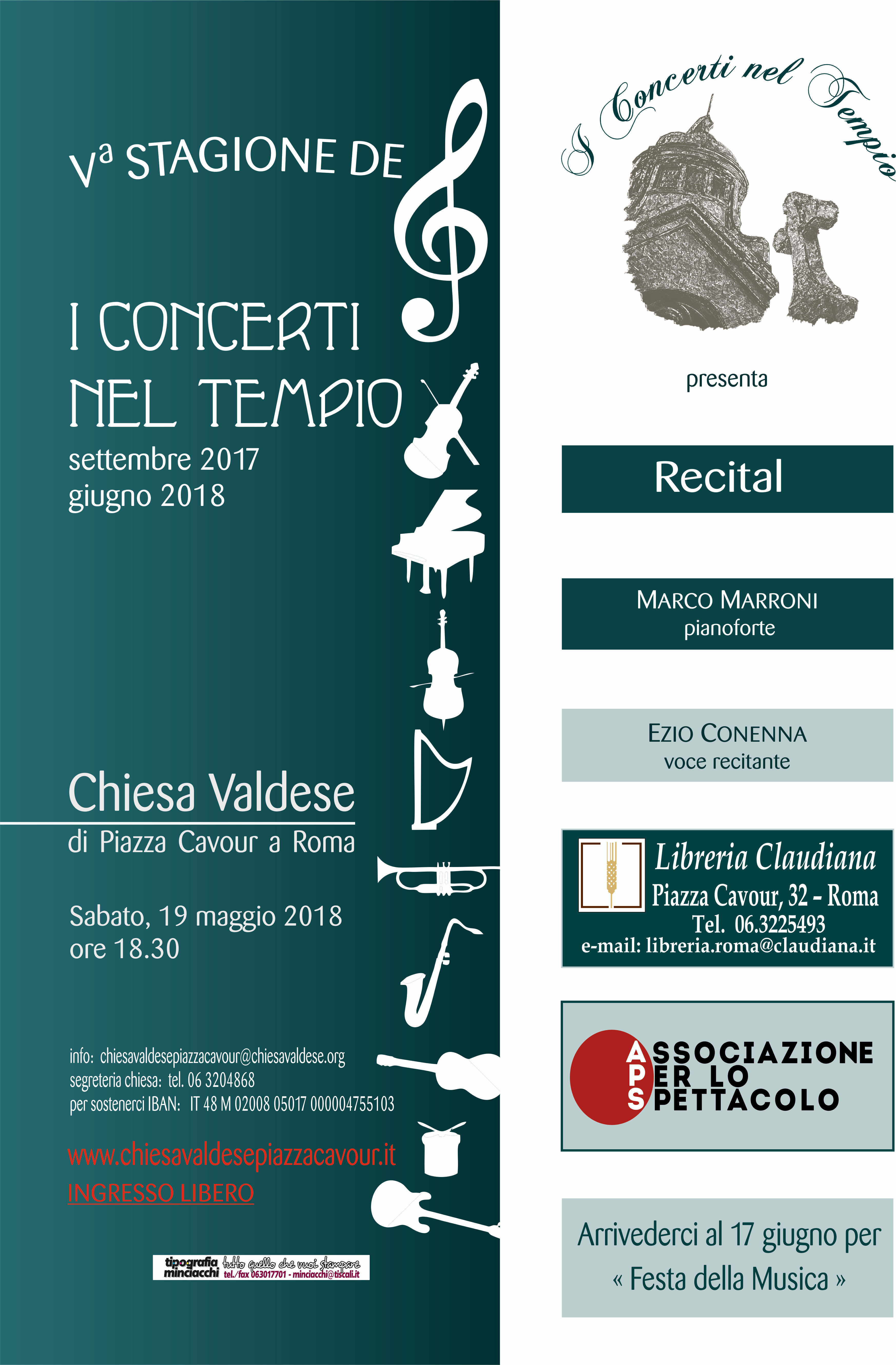 Locandina — Recital — Marco Marroni