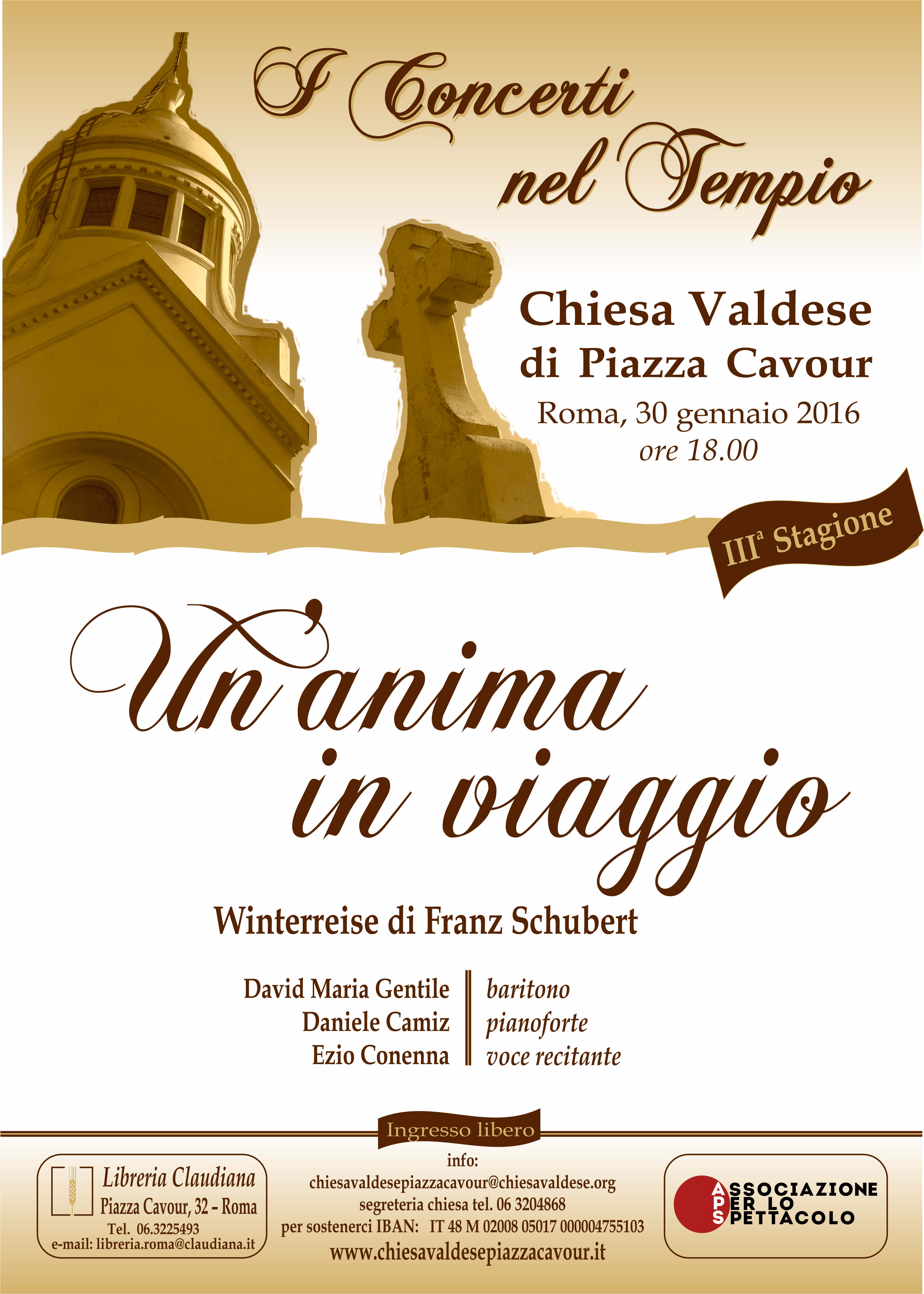 Poster — Un'anima in viaggio — Winterreise di Franz Schubert