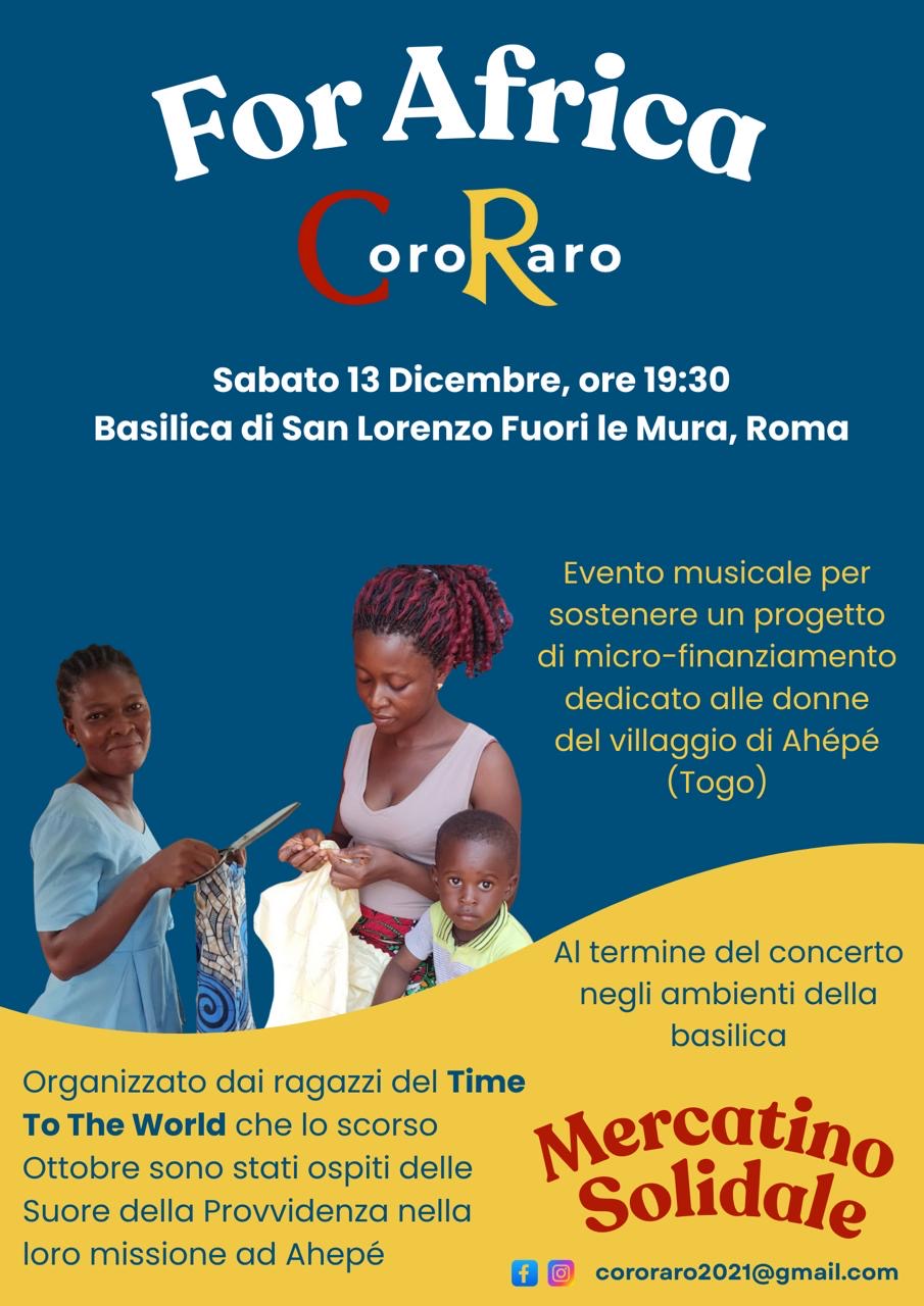 For Africa: concerto solidale del Coro Raro a San Lorenzo Fuori le Mura