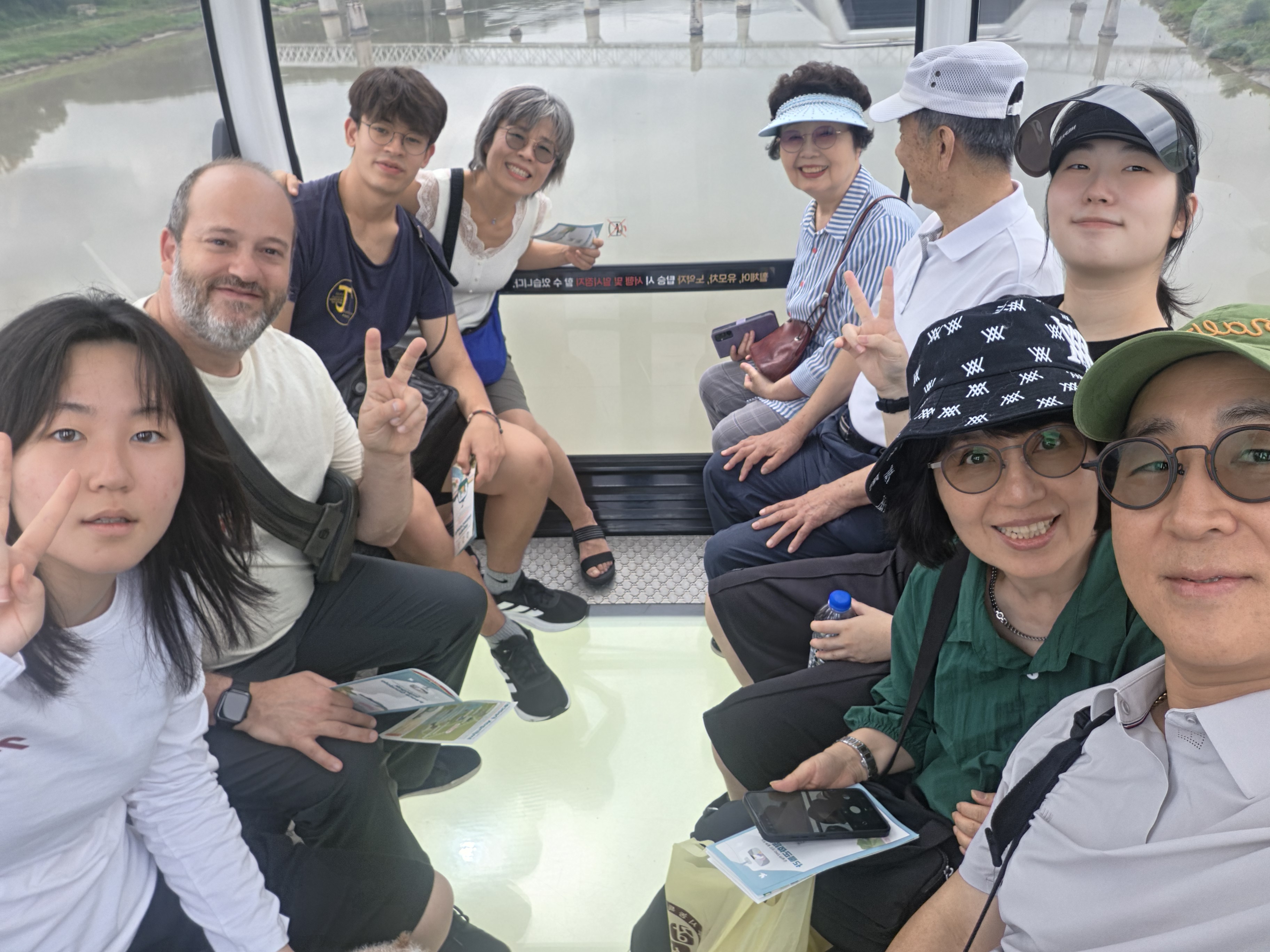 With the family during our visit to the DMZ area.