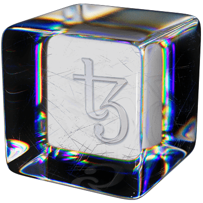 Tezos Logo in Cube