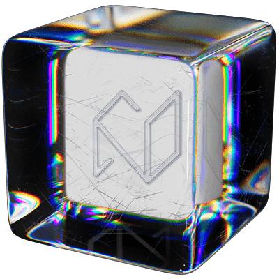 Neon Logo in Cube