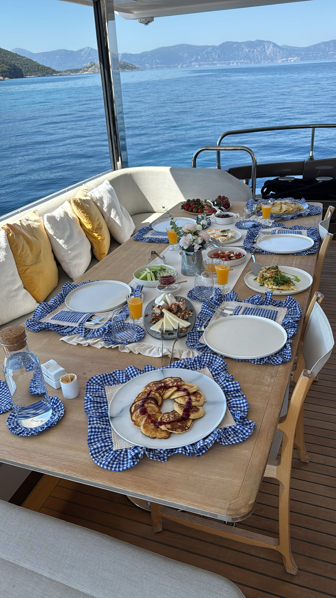 Breakfast — aft deck