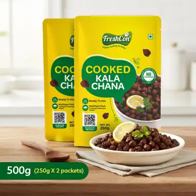 Cooked Kala Chana (Black Chick Peas)