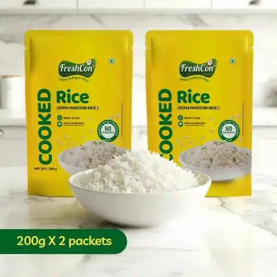 Cooked Sona Masoori Rice