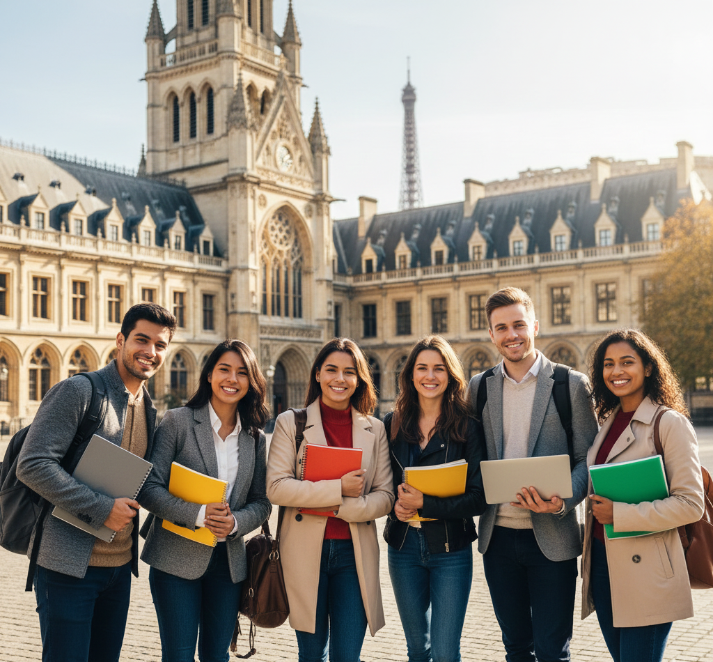 Students studying abroad