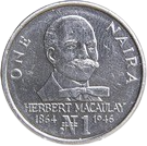 One Naira, Big size silver color year 1991