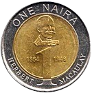 One Naira, Small size Zinc and Copper composition, year 2006