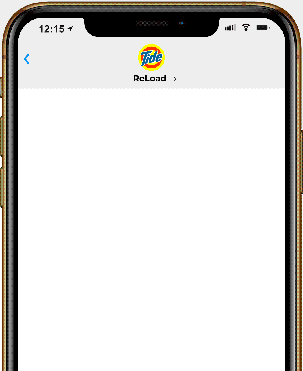 Cell phone screen with SMS text messages telling the user about their upcoming order