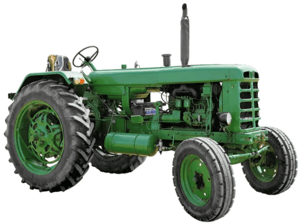 Scrap tractor ready for recycling by CarBasket