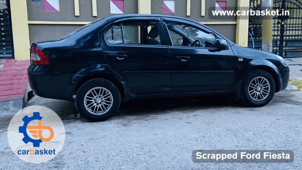 Ford Fiesta old car pickup for scrap by CarBasket - authorized car scrapping and eco friendly vehicle recycling company