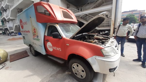 Tata Yodha news van pickup for scrap by CarBasket - commercial vehicle scrapping and old media van recycling service