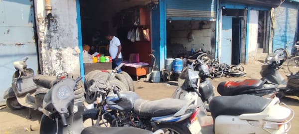 Founder Anwar Yarab at Chennai scrap vehicle market with CarBasket team - old car scrapping and recycling business operations