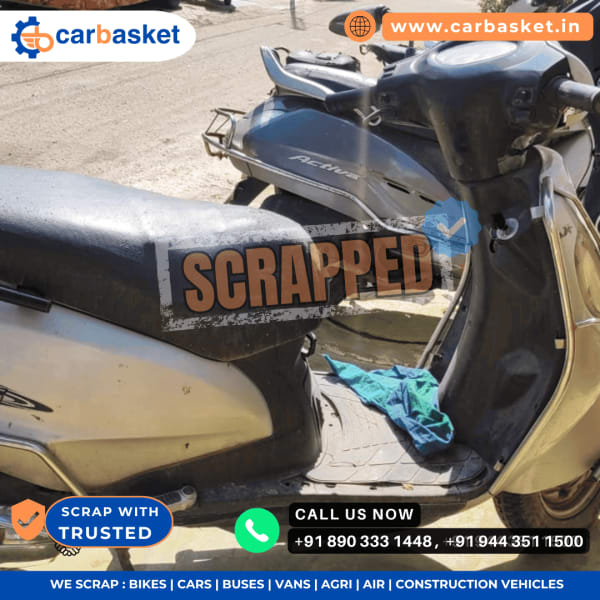 Suzuki Access 125 scooter pickup for scrap by CarBasket - old scooty scrapping, vehicle recycling and scrap pickup service