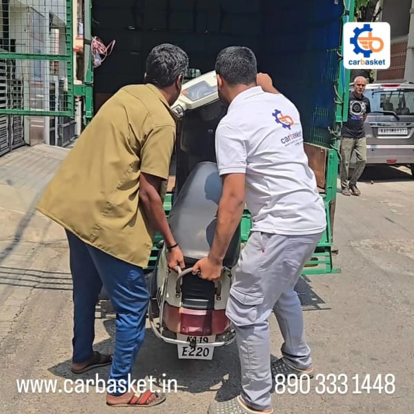 Kinetic scooter recycling and scrap pickup in HAL 3rd Stage Bangalore by CarBasket - trusted vehicle scrapping company near me