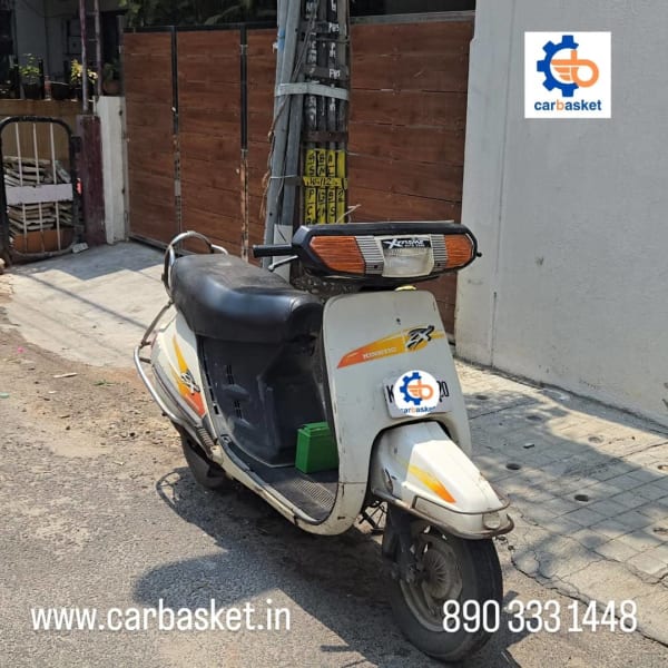 Kinetic two wheeler scrap collection in Jeevan Bheema Nagar Bangalore by CarBasket - old scooter dismantling and scrap certificate service