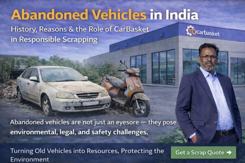 Abandoned Vehicles in India: Types, Reasons, History & the Role of Carbasket in Responsible Scrapping