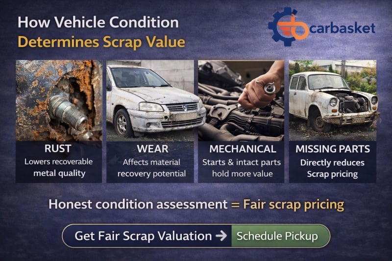How the Condition of Your Vehicle Determines Its Scrap Value