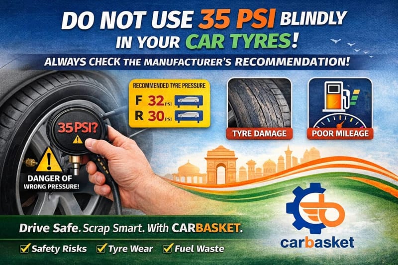 Do Not Use 35 PSI Blindly in Your Car Tyres 🚗⚠️