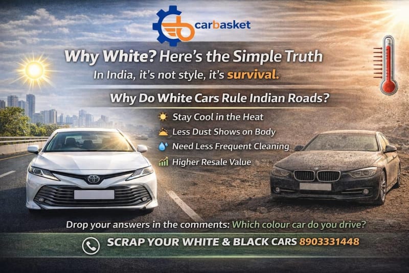 Why White Cars Rule Indian Roads: It’s Not Style, It’s Survival