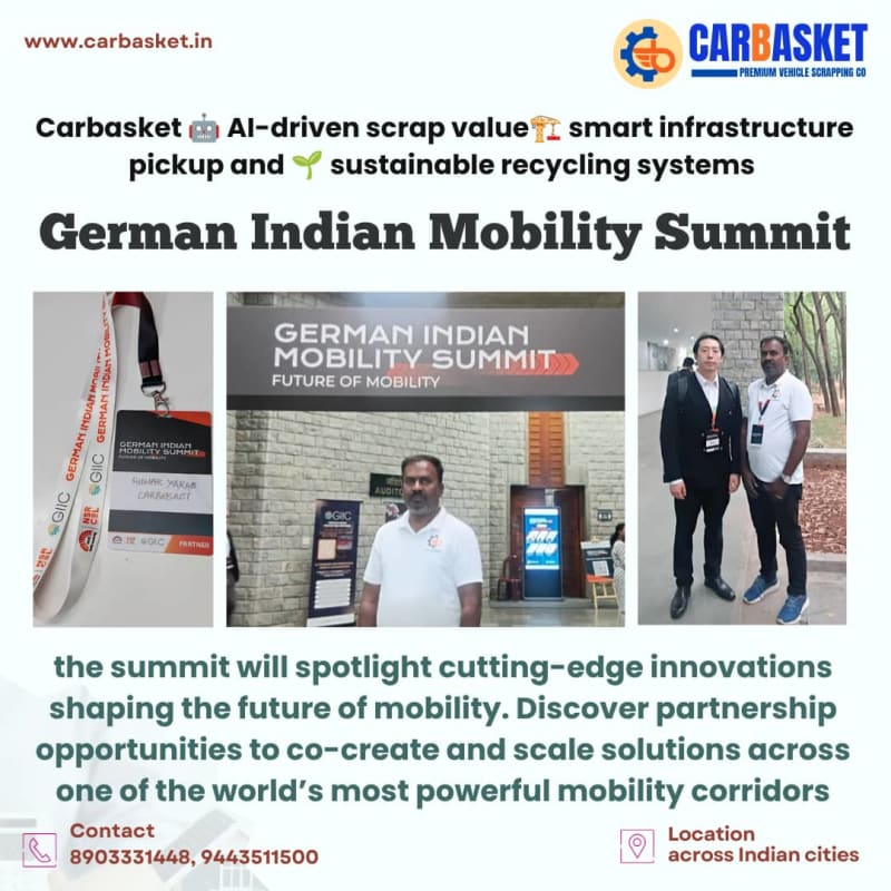 Carbasket Joined the German Indian Mobility Summit in Bengaluru: Driving the Future of Sustainable Mobility Between India and Germany