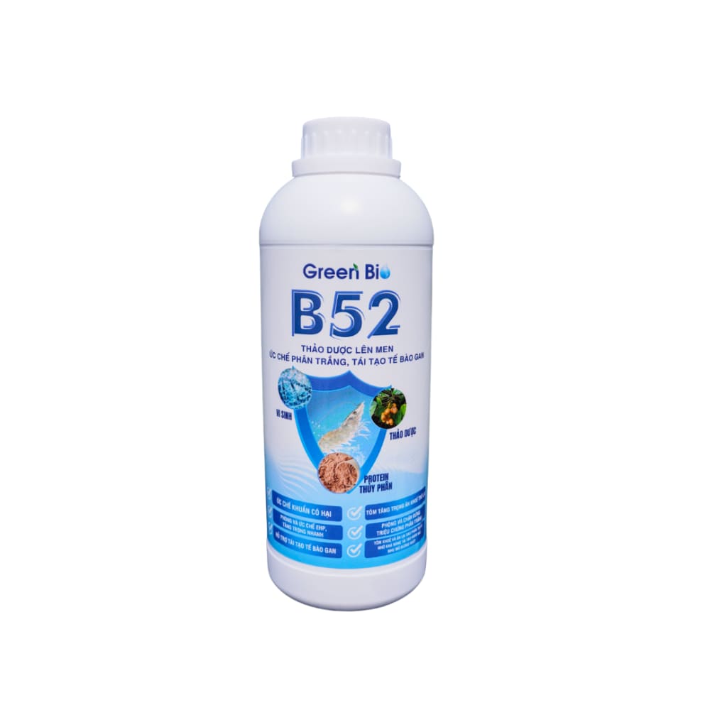 B52 – Thảo dược điều trị phân trắng, đường ruột, tái tạo gan cho tôm
