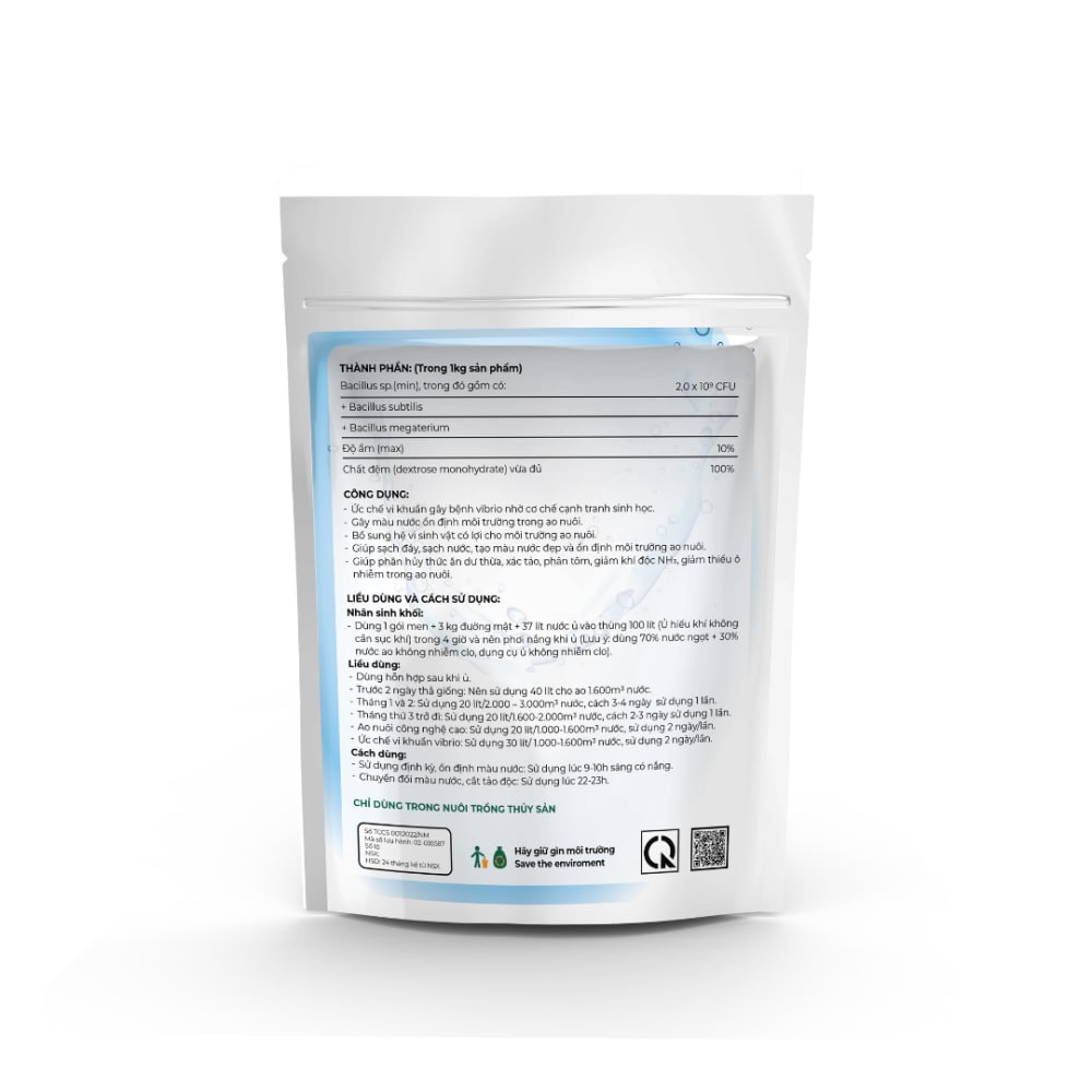 Bio Clear – Vi sinh xử lý nước, làm sạch đáy ao tôm