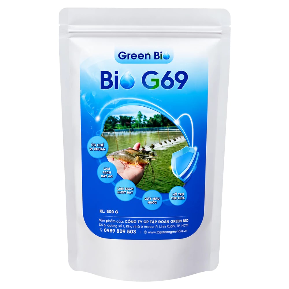 Bio G69 – Men vi sinh EM gốc xử lý nấm đồng tiền, sạch đáy ao
