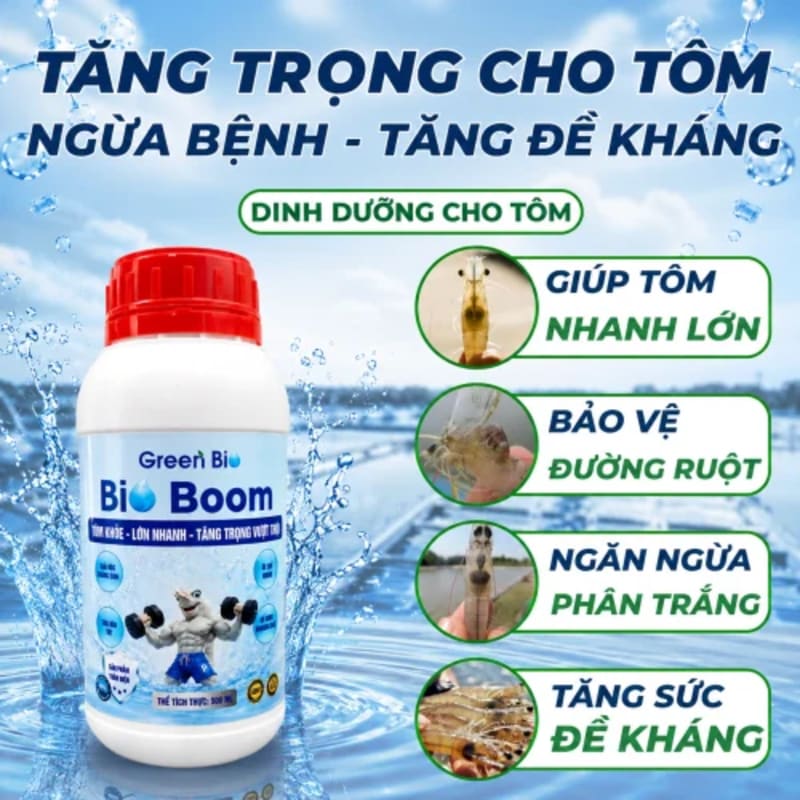 Bio Boom - Siêu tăng trọng cho tôm thẻ chân trắng tôm sú