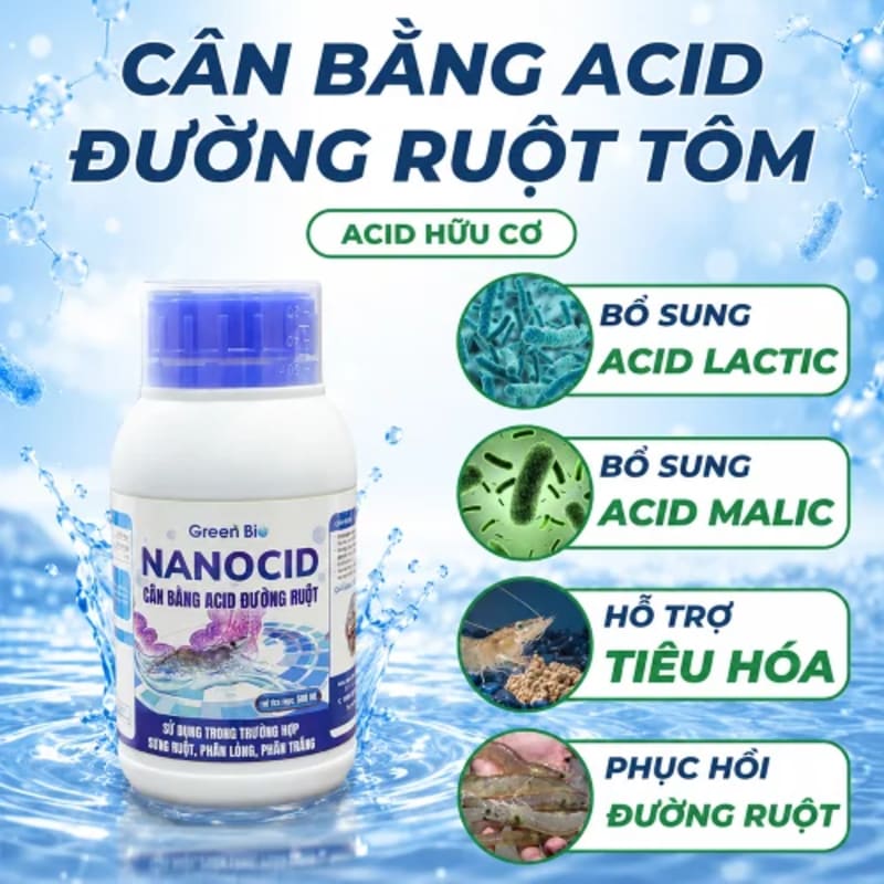 Nanocid Acid hữu cơ cho tôm