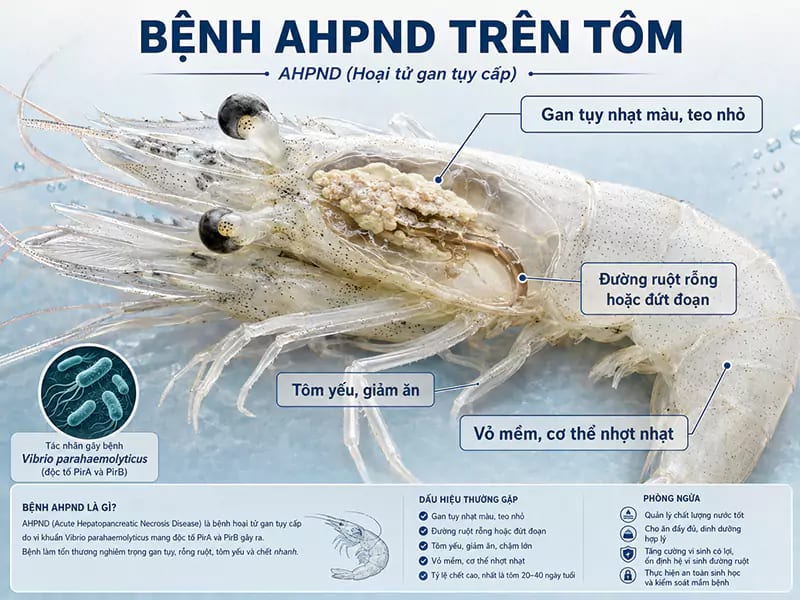 Bệnh AHPND trên tôm