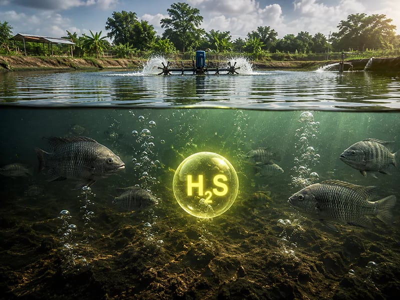Khí độc H2S trong ao cá