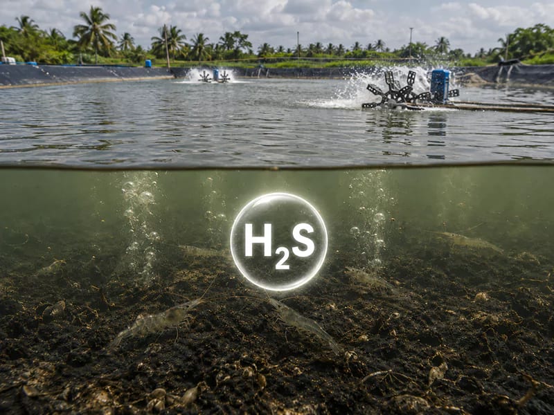 Khí độc H2S trong ao nuôi