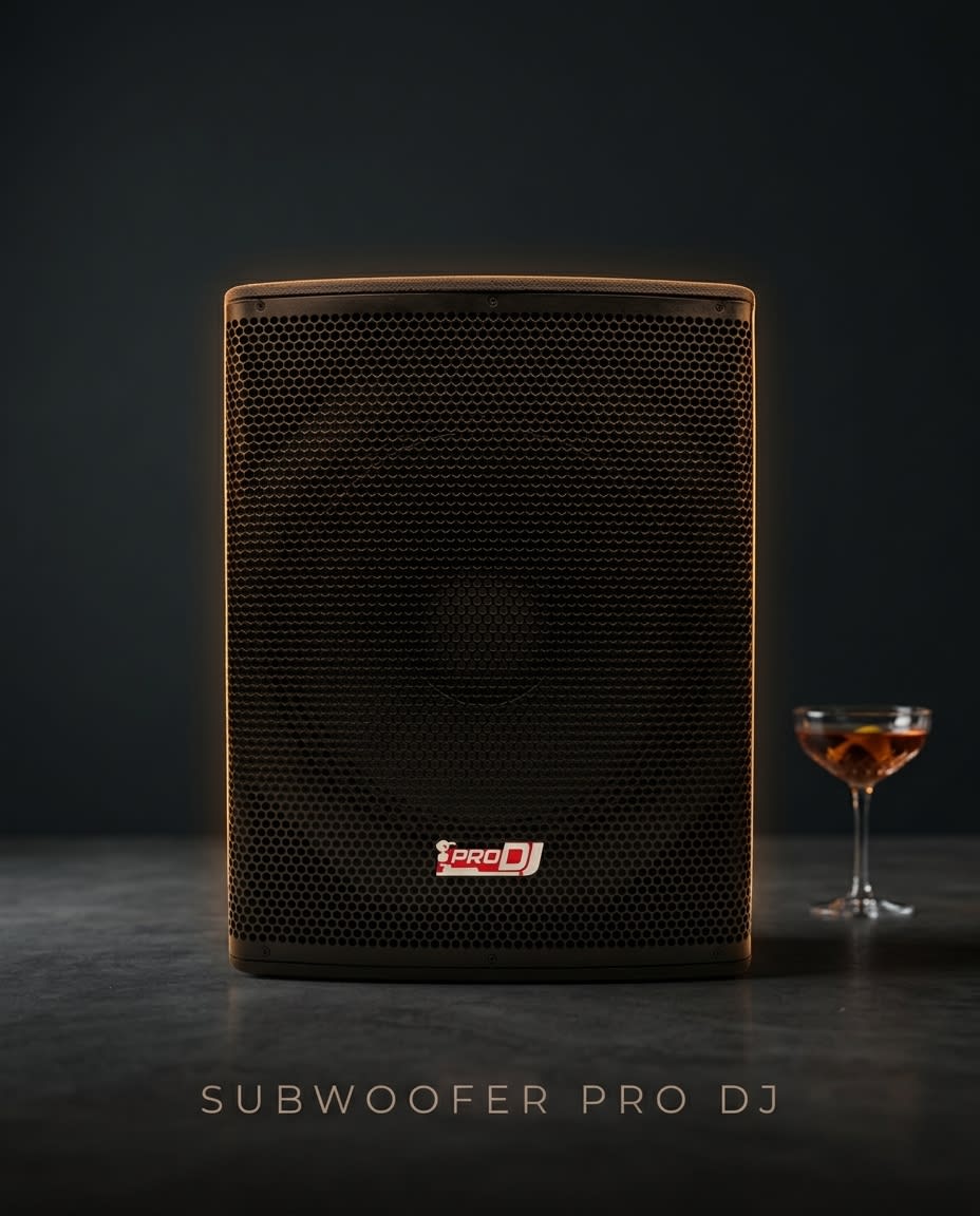 Subwoofer Pro DJ para alquiler de sonido en fiestas y cocteles
