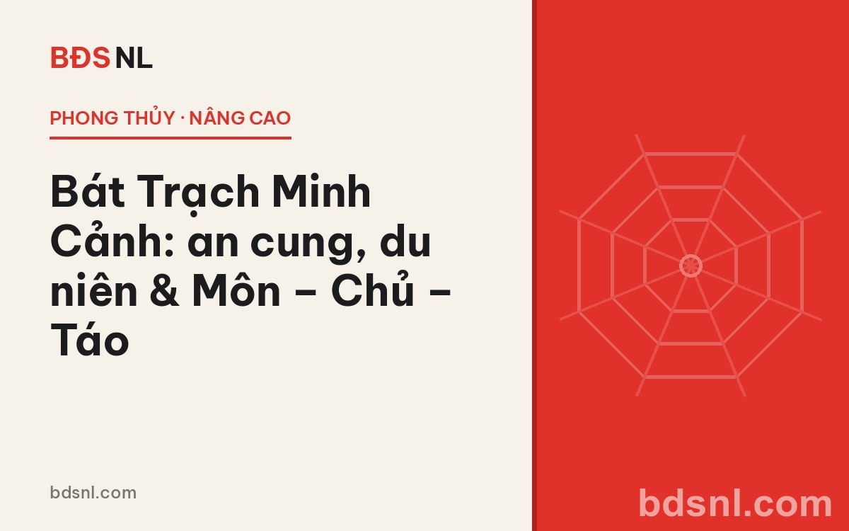 Bát Trạch Minh Cảnh là gì? An cung mệnh, du niên và cách đặt Môn – Chủ – Táo