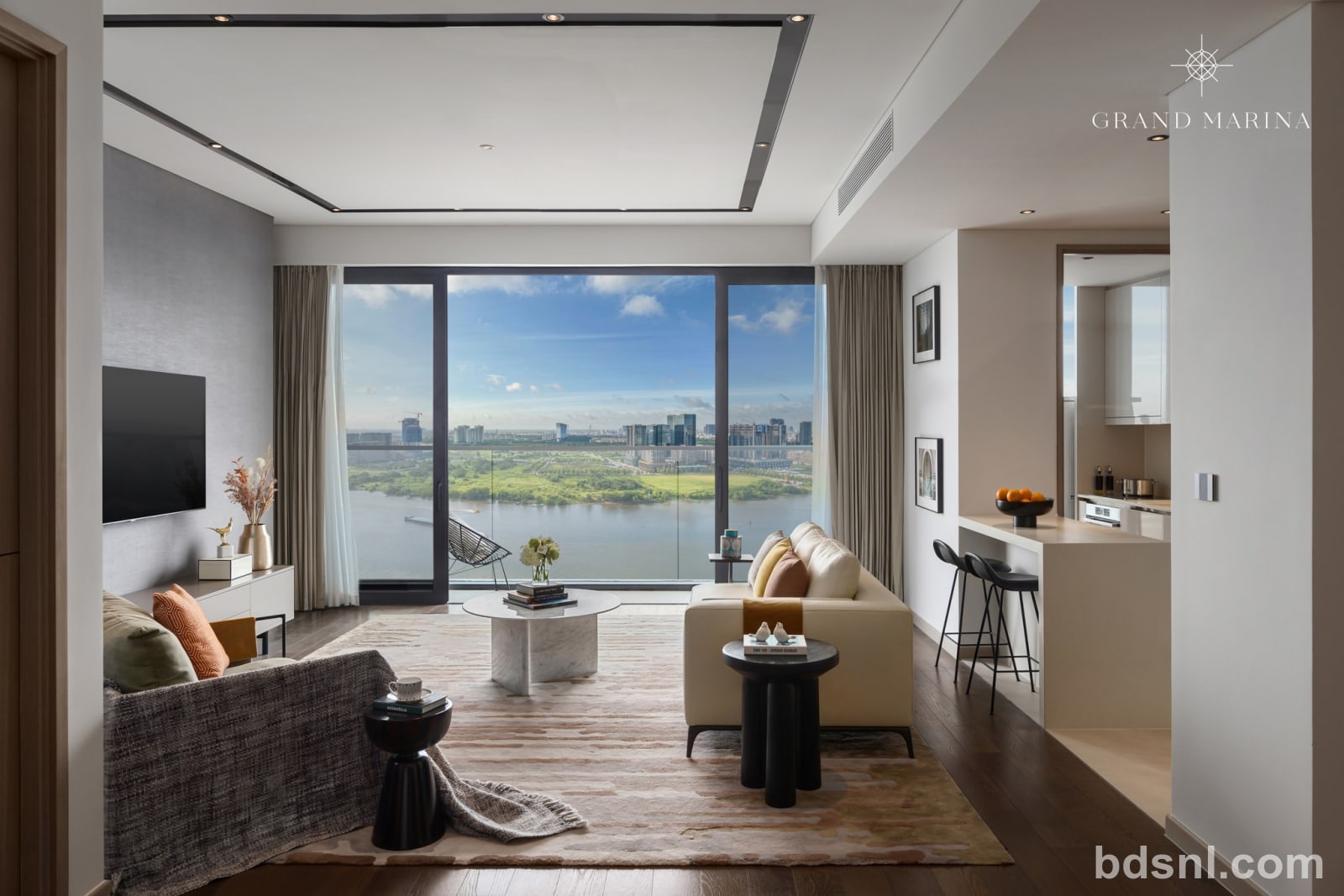 Cho thuê Grand Marina, 3PN-2WC - Full nội thất cao cấp.