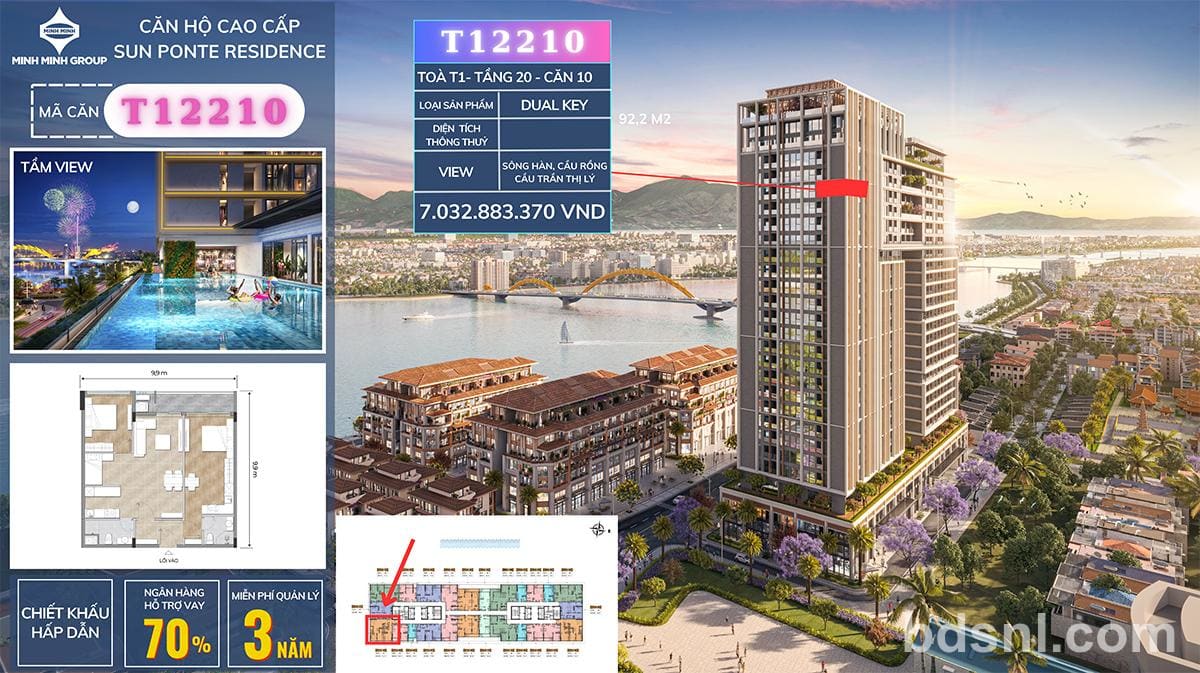 Căn hộ Sun Ponte Residence – 436 Trần Hưng Đạo
