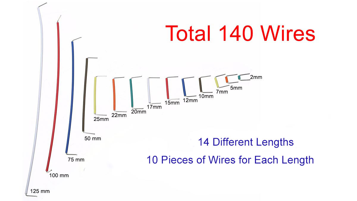 Breadboard Jumper Wire Set Box (Pack of 140) view 2