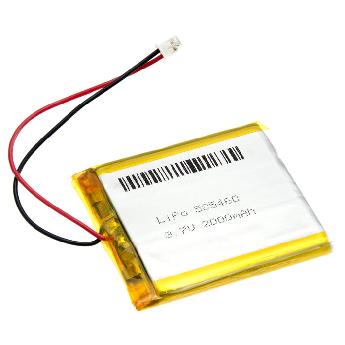 3.7V Lithium Polymer Battery - 2000mAh (LiPo)