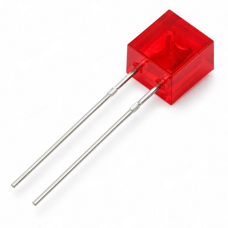 5x5x7mm Square Head Red LED