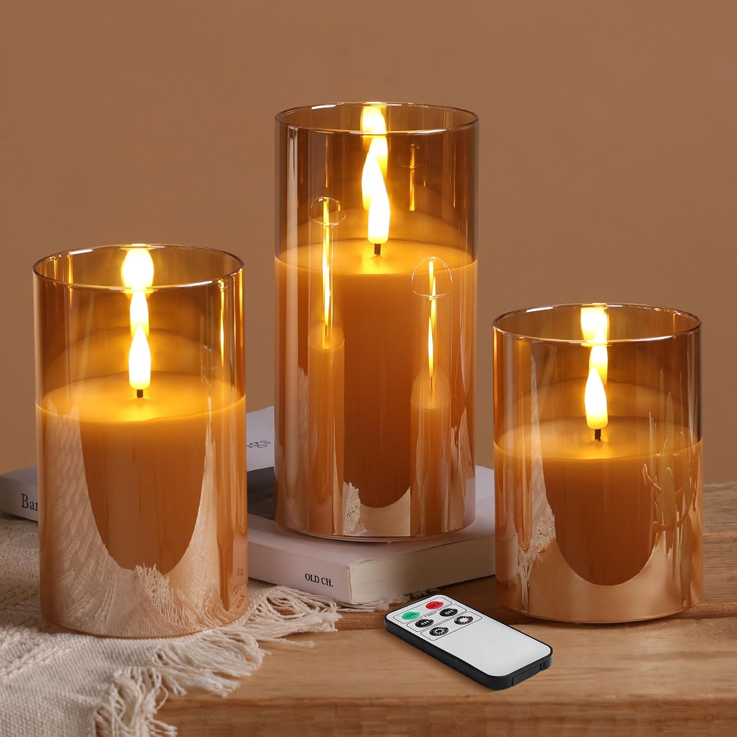 Warm Flickering Flameless Candle Set