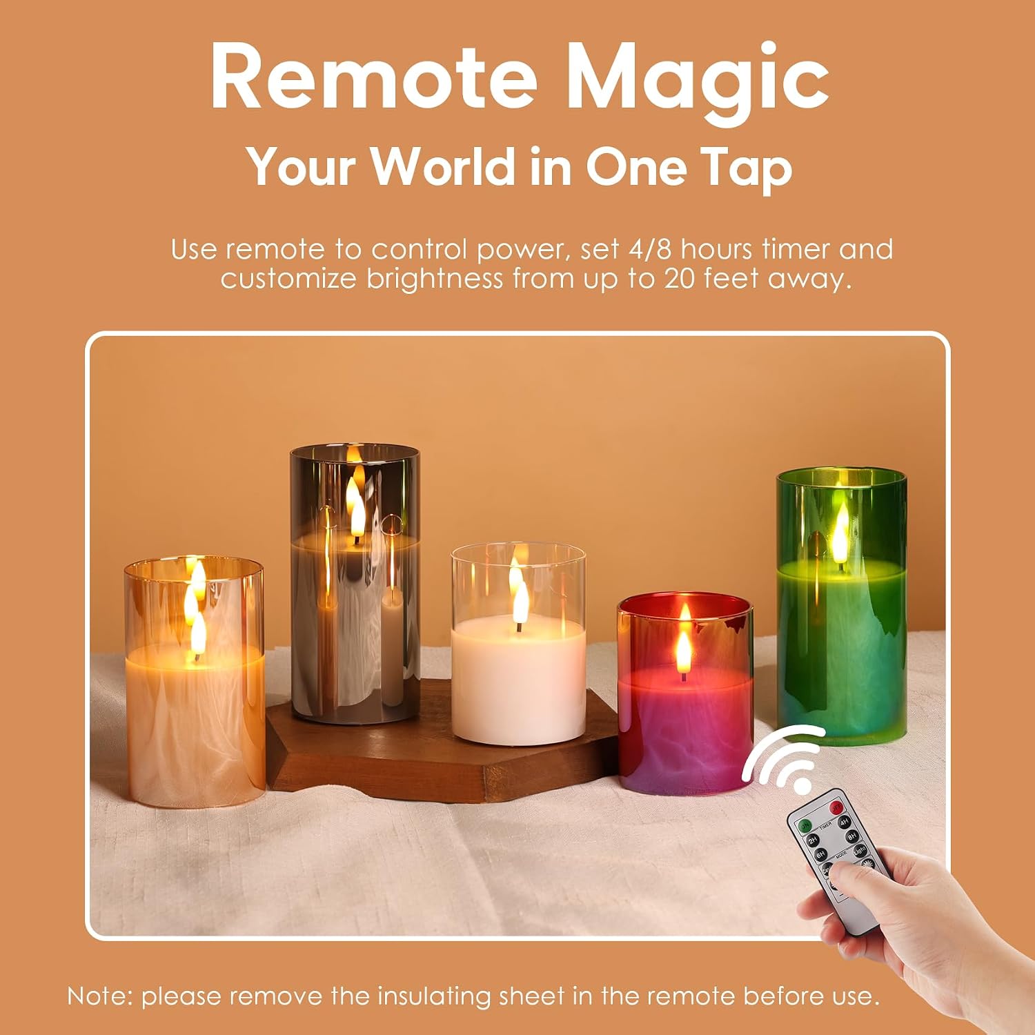 Warm Flickering Flameless Candle Set