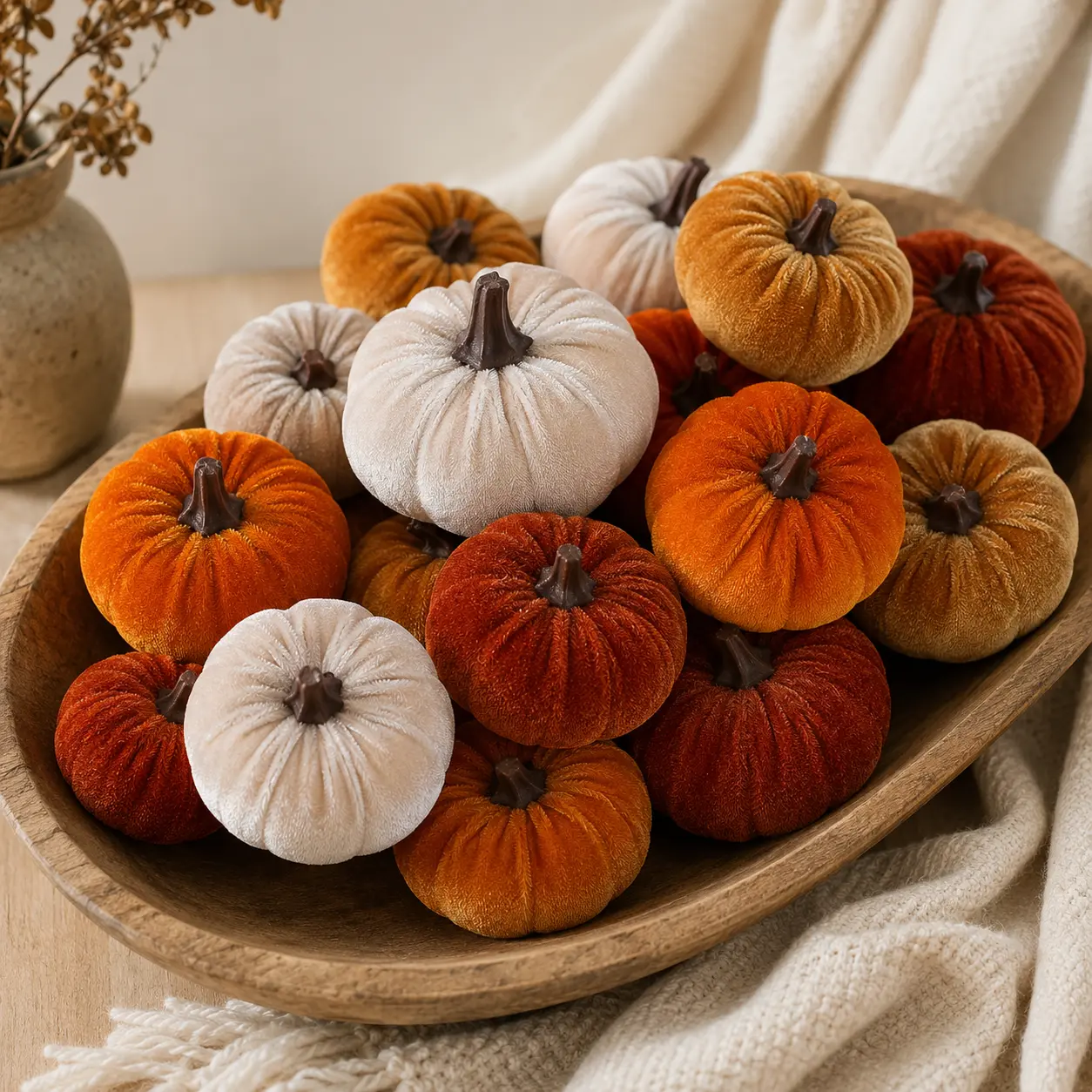 Velvet Pumpkin Accent Collection