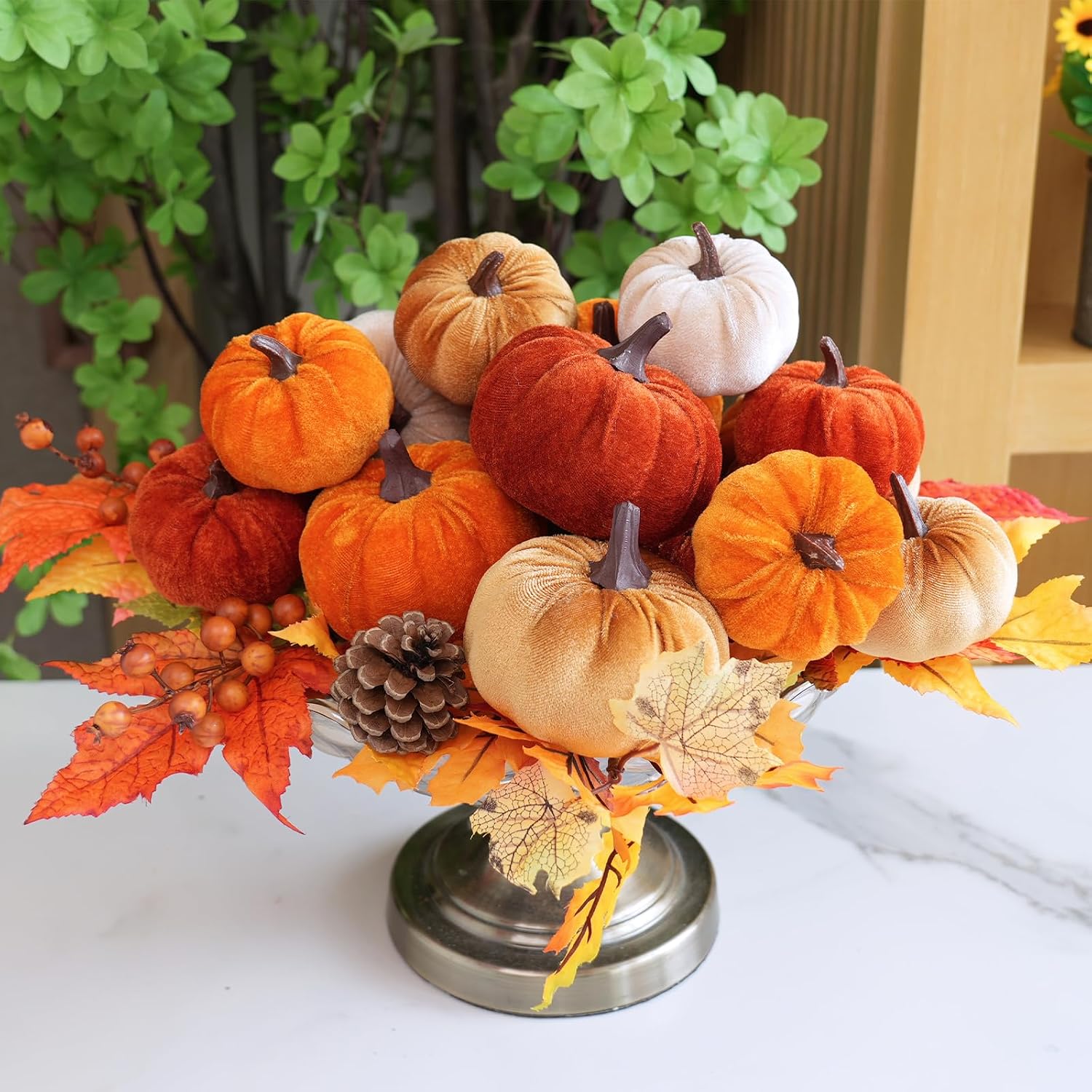 Velvet Pumpkin Accent Collection