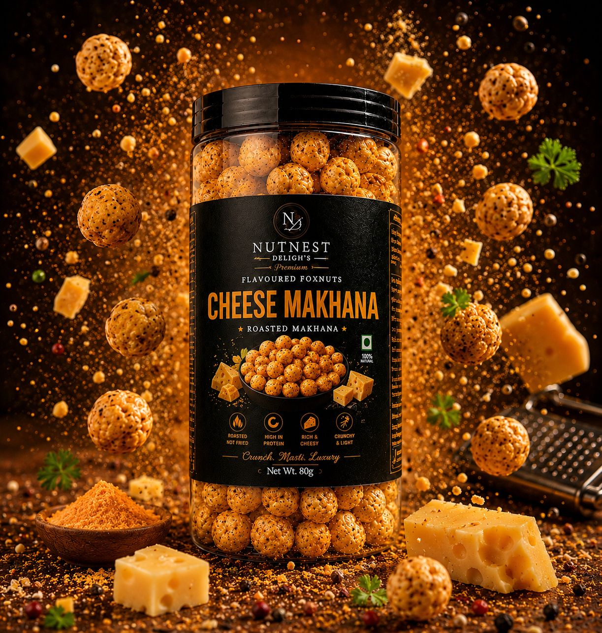 Cheese makhana