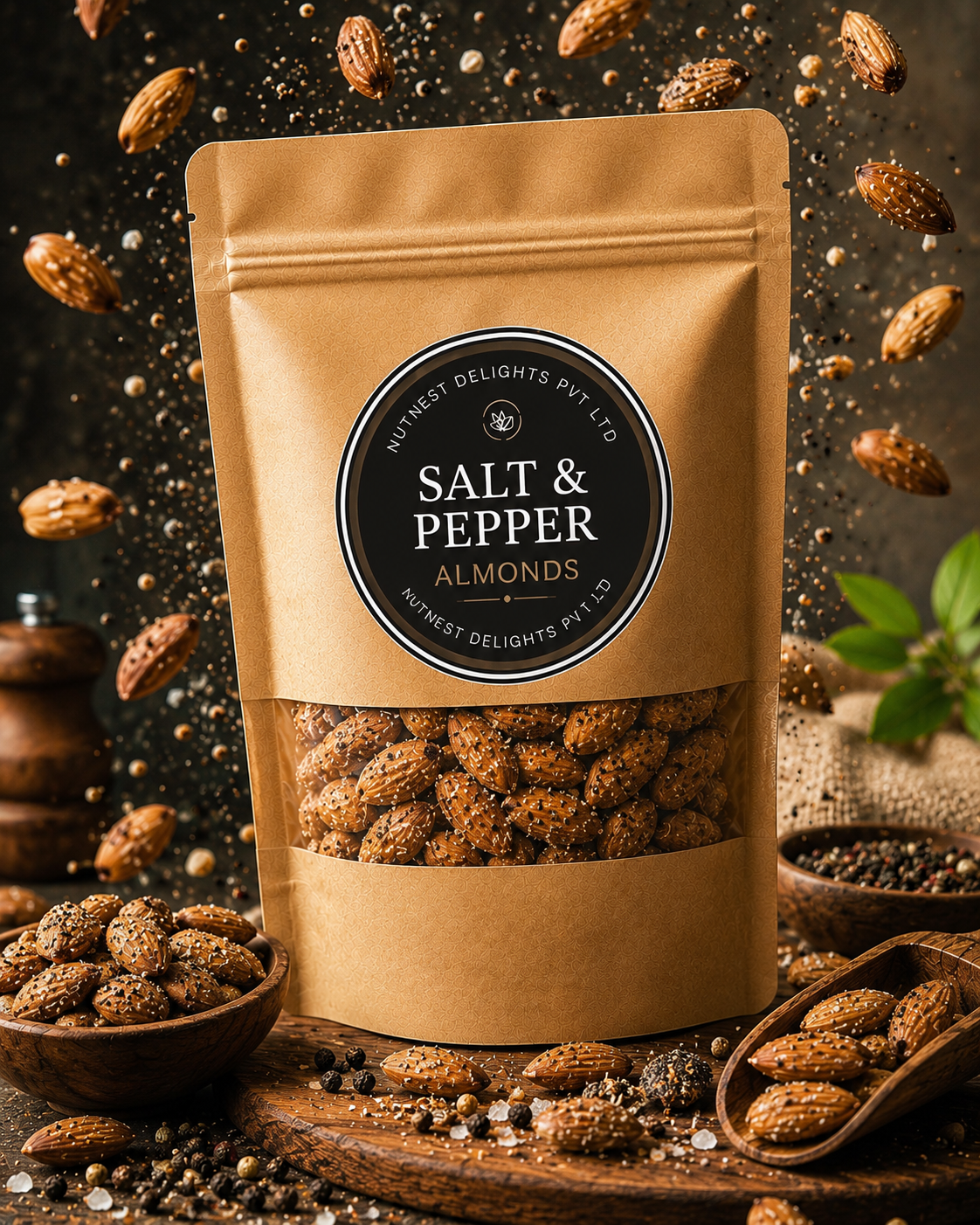 Salt & pepper almond