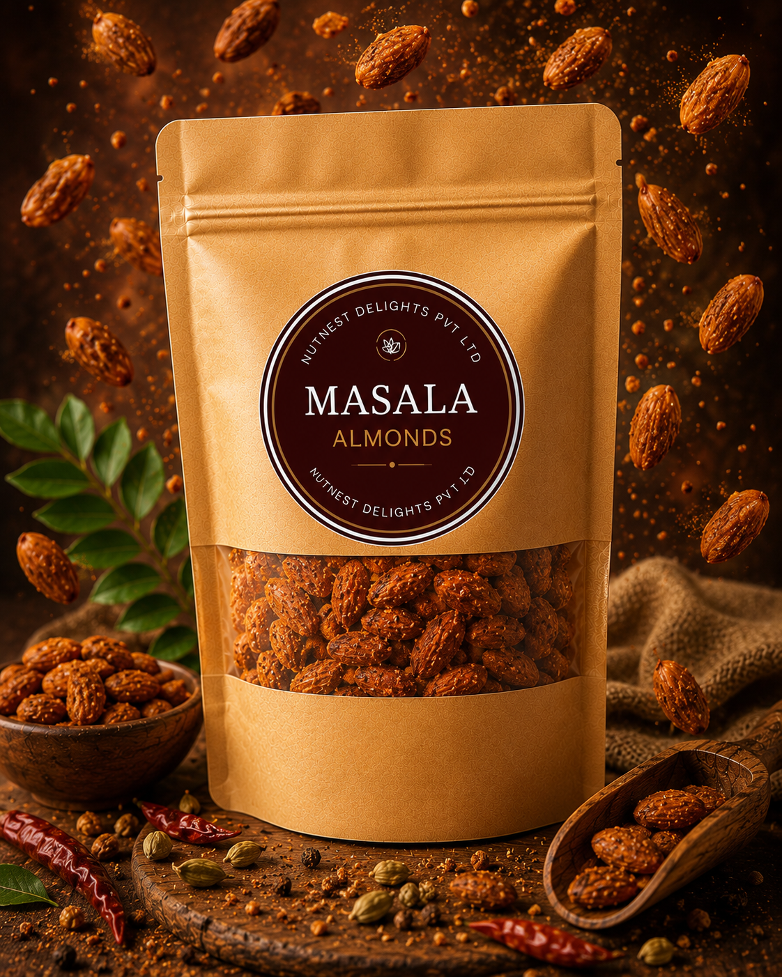 Masala almonds