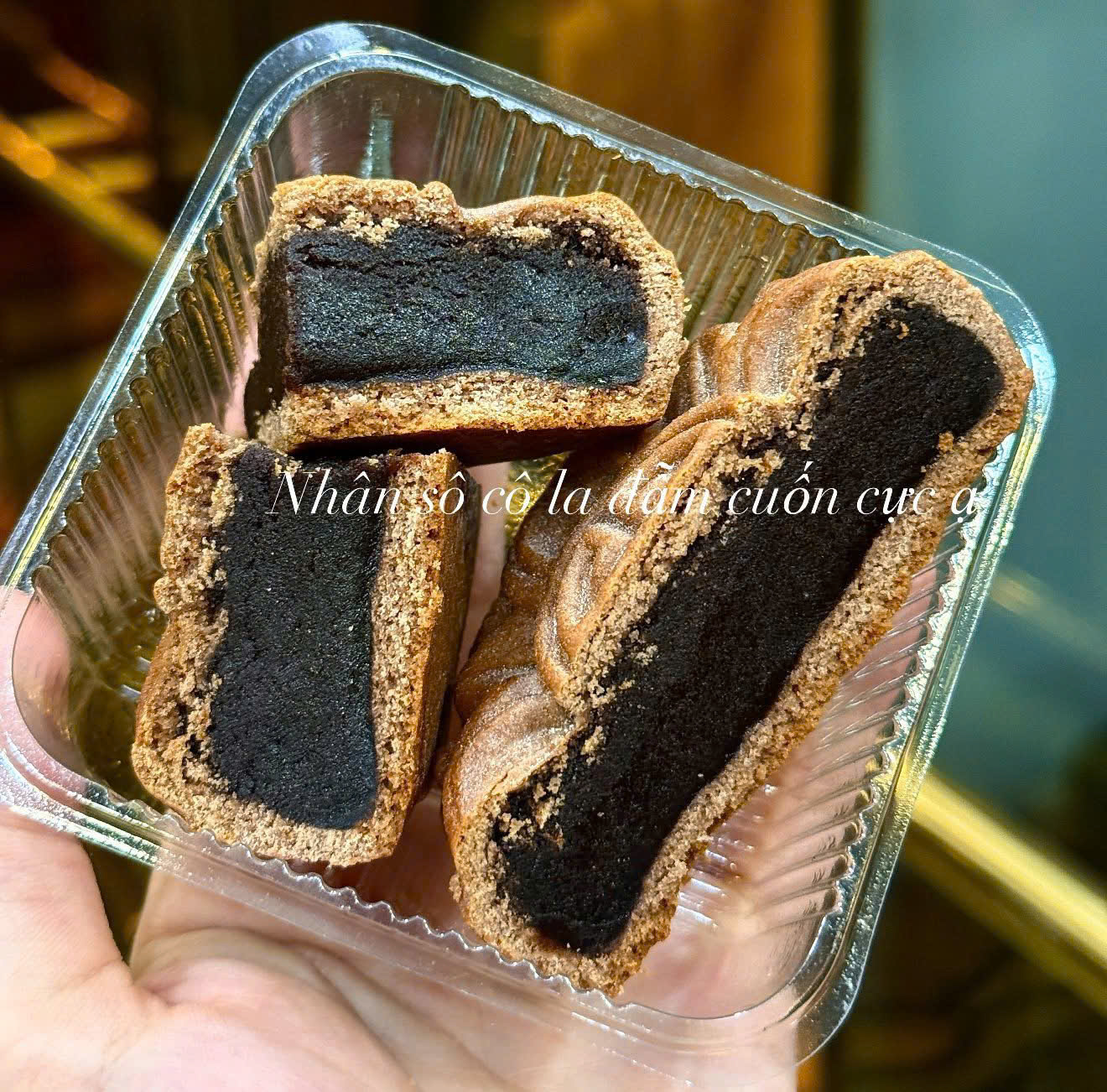 Nướng vỏ chocolate nhân chocolate